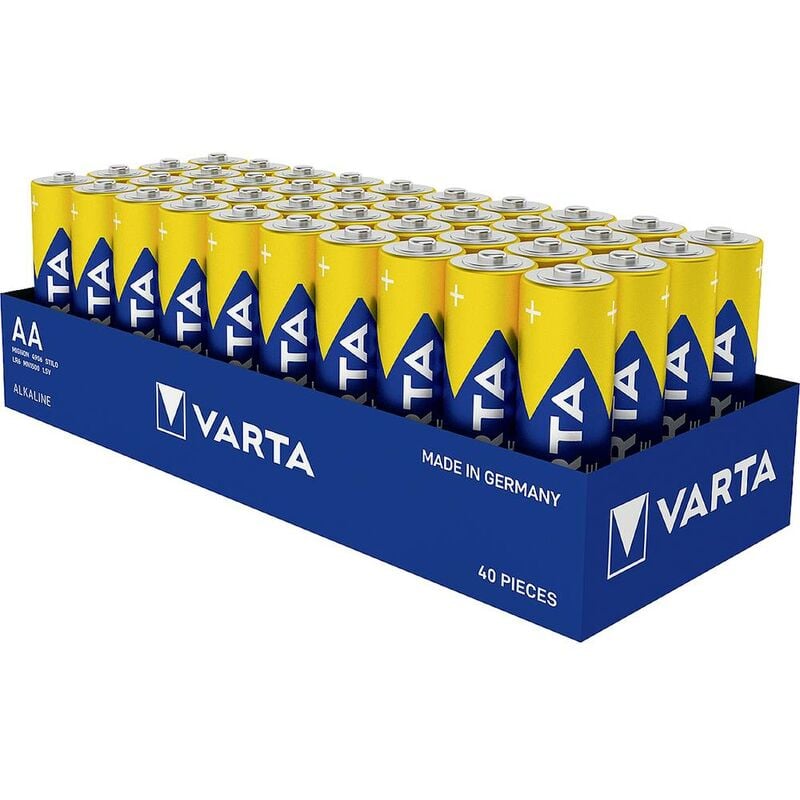 Varta LONGLIFE Power AA Folie 40 Batteria Stilo (AA) Alcalina/manganese 1.5  V 40 pz.