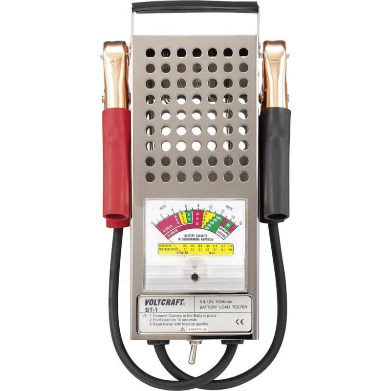 VOLTCRAFT BT-12DIG – Tester Batterie Per Pile 1,2 V, 1,5 V, 3 V, 3,7 V, 6 V, 9 V, 12 V