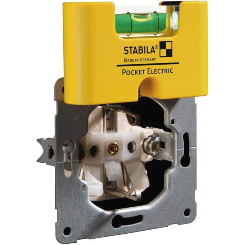 STABILA - Livella a bolla tascabile Electric, Lunghezza: 70 mm