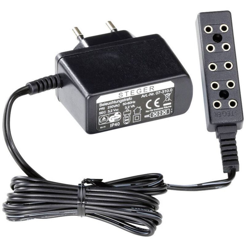 Kahlert Licht 60959 Trasformatore per illuminazione 230 V con striscia di prolunga