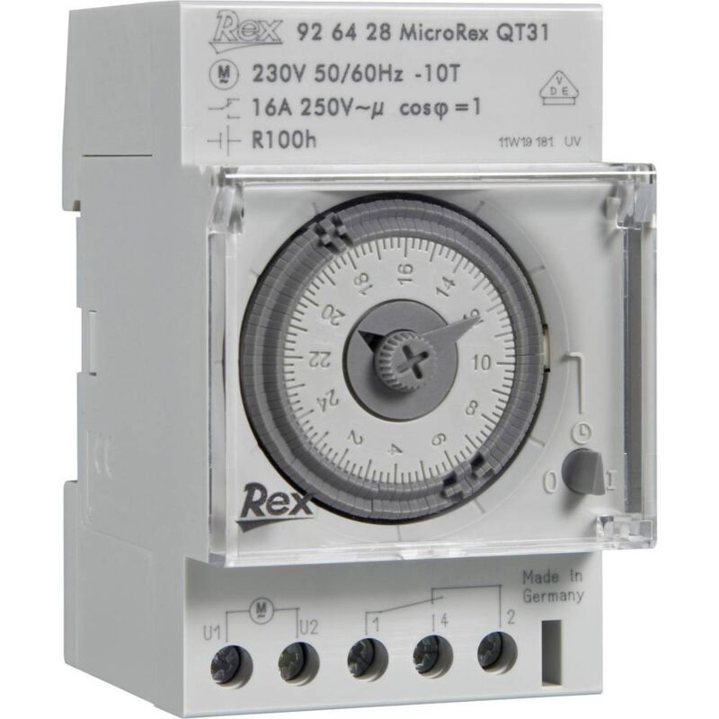 REX Zeitschaltuhren 926116 Timer per guida DIN 230 V 16 A/250 V