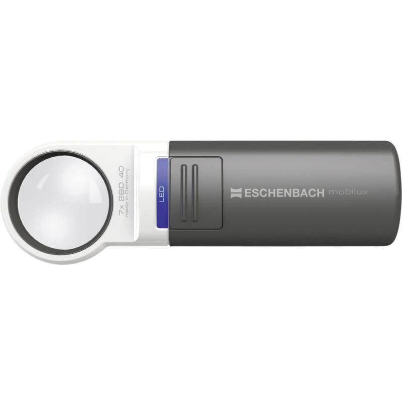 Eschenbach 151112 Lente dingrandimento portatile con illuminazione LED  Ingrandimenti: 12.5 x Lente: (Ø) 35 mm Antracite