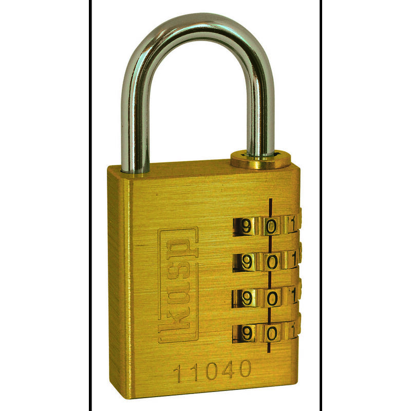 Master Lock 604EURD Lucchetto con Combinazione in Alluminio Massiccio con  Finitura in Ottone, Oro, 8,1 x 4 x 1,8 cm