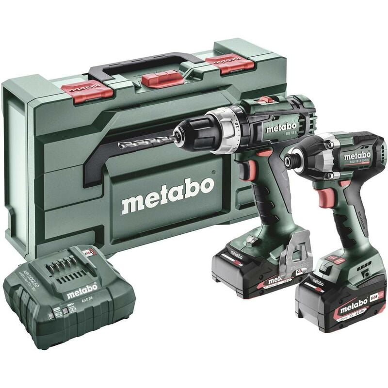Metabo BSLBL+SSD200LTBL -Trapano avvitatore a percussione a batteria,  Avvitatore a percussione a batteria incl.