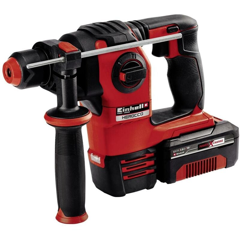 Martello perforatore a batteria SDS-Plus Einhell Power X-Change HEROCCO Kit  +5 (1x3,0Ah) 18 V 3.0 Ah Li-Ion incl. batte