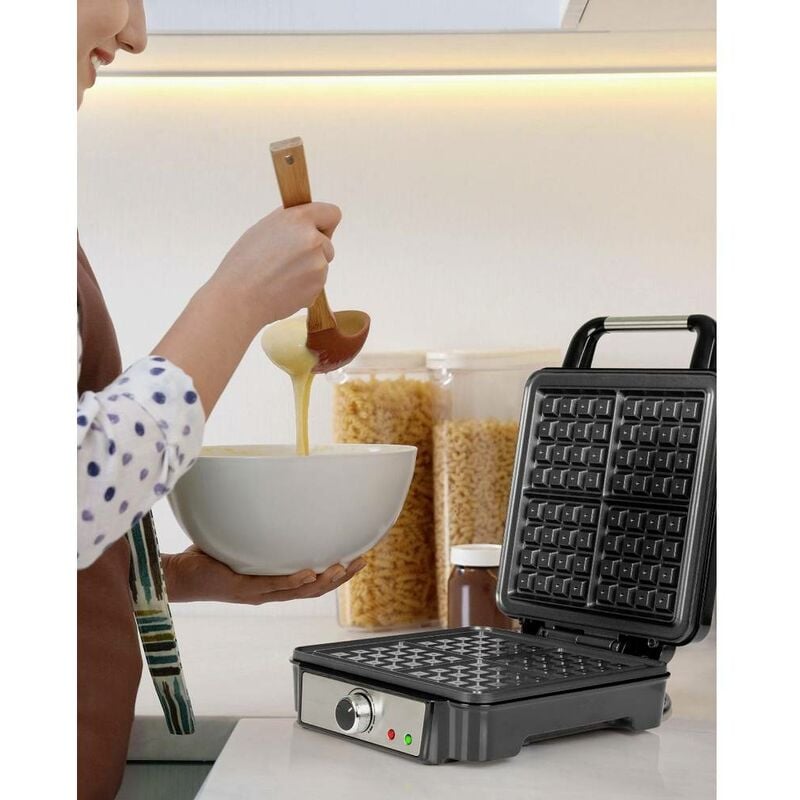 WAFFLE MAKER PARTY TIME ROSSO Piastra per waffle con piastre