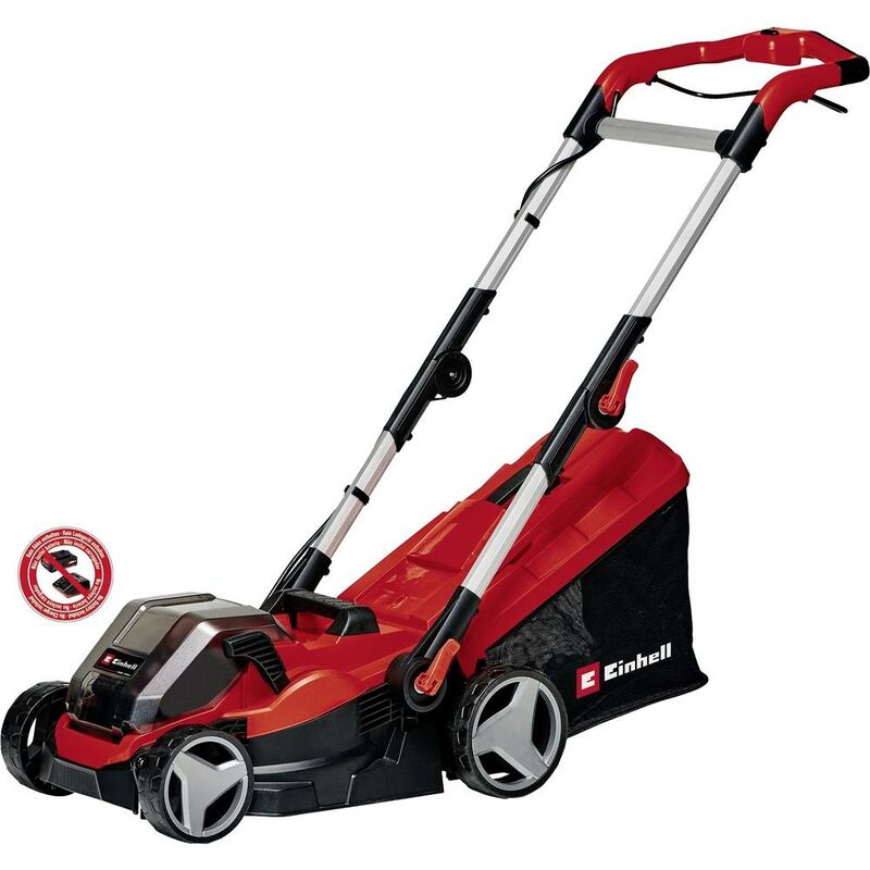 Einhell GE-CM 36/34-1 Li-Solo Power X-Change Tagliaerba a batteria manico  regolabile in altezza 18 V Larghezza di tagli