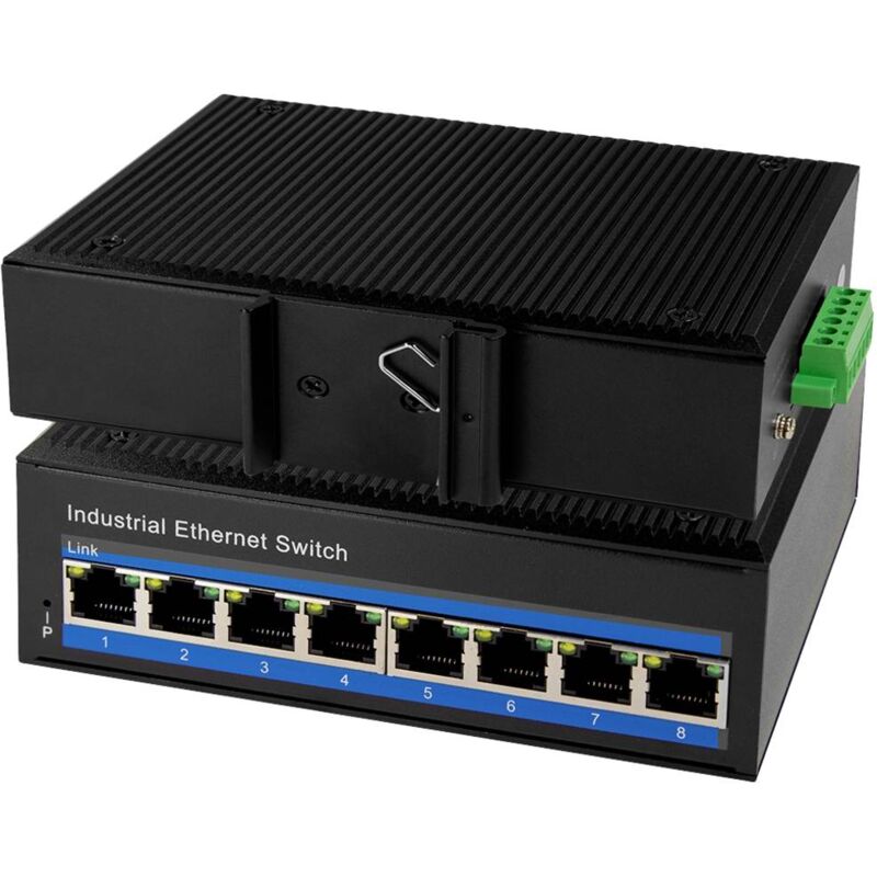 LogiLink NS201P Switch ethernet industriale 8 Porte 10 / 100 MBit/s  Funzione PoE