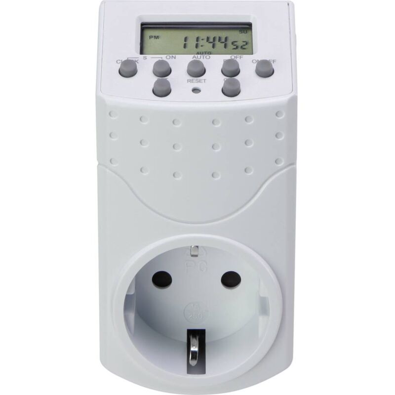 TIMER ANALOGICO 220V SPINA 16A-PRESA BIP 3500W PROGRAMMAZIONE