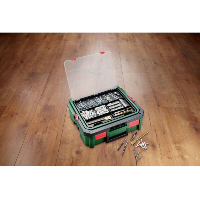  Bosch Home and Garden 1600A01SR4 Power Tools, SystemBox Size  M, Compatible with Bosch Accessory Box Small and Medium, in Sleeve, Green,  M : Patio, Lawn & Garden