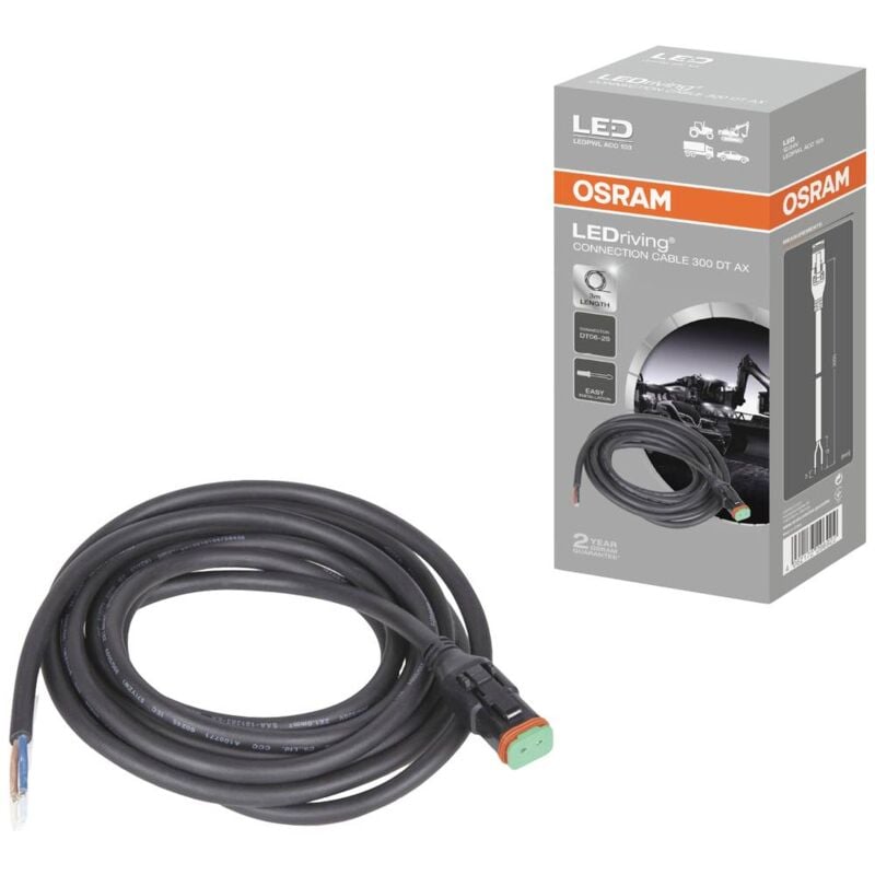 OSRAM Cavo LEDriving® Connection Cable 300 DT AX LEDPWL ACC 103 (L x A x P)  30 x 0.5 x 3000 mm