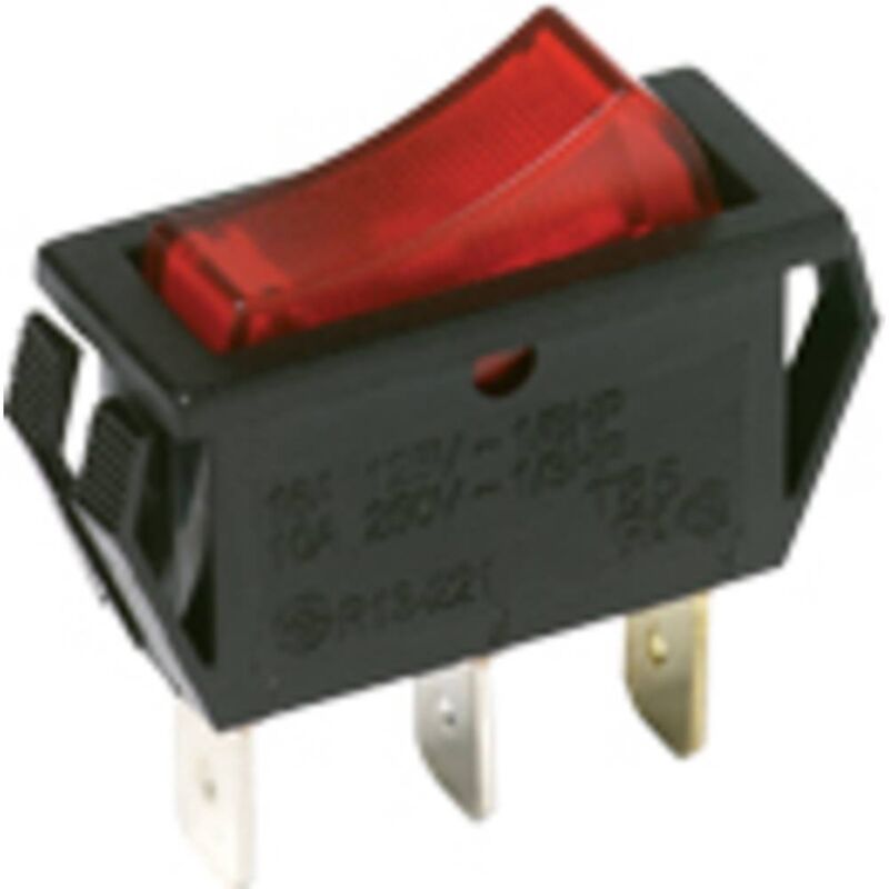 C & K Switches Interruttore a bilanciere 125 V/AC 16.00 A 1 x On / Off 1  pz. Bulk