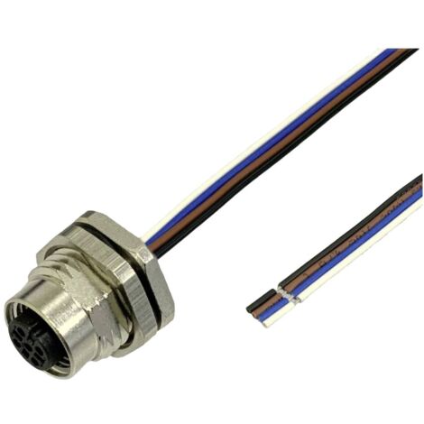 BKL ELECTRONIC 2703009 SPINA DA INCASSO PER SENSORE/ATTUATORE M12 5 M NUMERO P LES: 3 1 PZ. (1/2)
