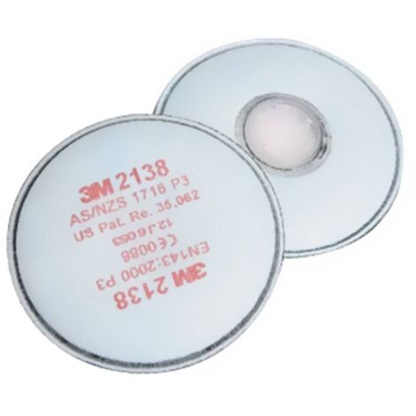3M 2138 mit Aktivkohle, P3 Filtro per polveri 20 pz. EN 143 DIN 143