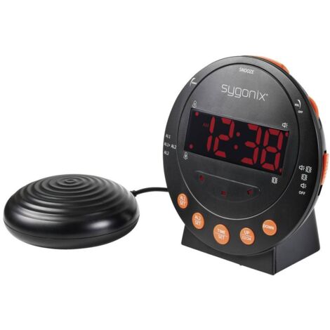 Sygonix SY-5266562 Elettronico Sveglia Nero Fluorescente numeri Timer 2 tempi (1/5)