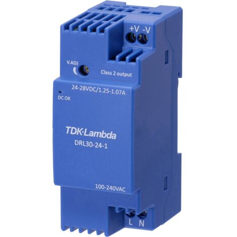 TDK-Lambda DRL30-12-1 Alimentatore per guida DIN 12 V 2.1 A 25.2 W Contenuto 1 pz. (1/2)