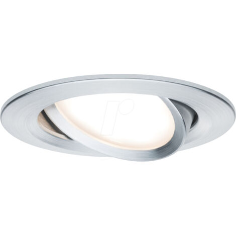 Paulmann Set 3 Faretti LED Da Incasso Choose Spot Orientabile - Bianco Opaco Alluminio, Cromo Matt, Profondità 30mm, Senza Lampadine