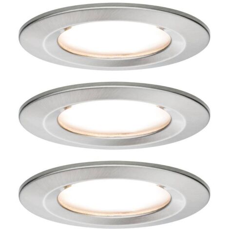 Paulmann 92482 – Set 3 Anelli Da Incasso Choose Per Faretti A Soffitto – Cromo – Installazione A 230V