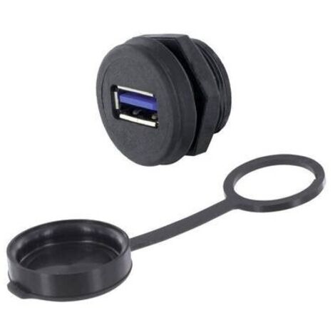 Connettore femmina USB 3.0 di tipo A Presa con telaio di montaggio 1310-1017-01 M22 1310-1017-01 encitech Contenuto: 1 (1/3)