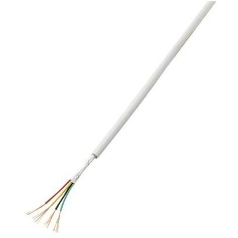 TRU COMPONENTS 1564361 Cavo per allarmi LiYY 12 x 0.22 mm² Bianco 50 m (1/2)