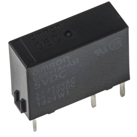 Omron  G6D-1A-ASI-DC5 Power relè 5 V/DC 5 A 1 NA 1 pz. Sacchetto (1/4)