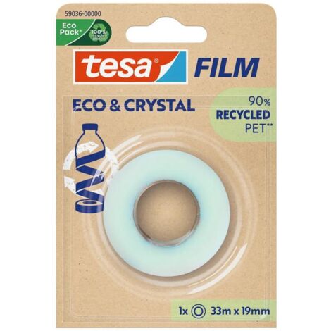 tesa ECO & CRYSTAL 59036-00000-00 Nastro adesivo tesafilm Tesafilm ® Eco & Crystal Trasparente (L x L) 33 m x 19 mm 1 p (1/4)