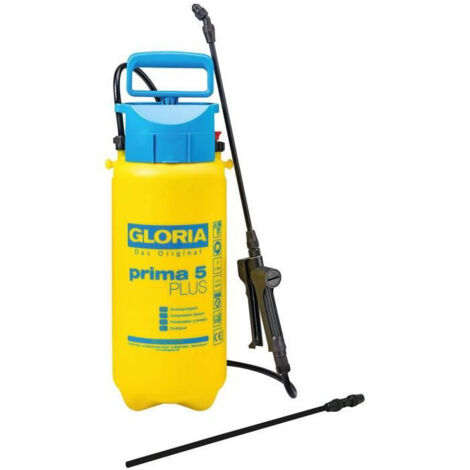 GLORIA -  Prima 5 Plus - Pulverisateur a pression de 5L avec joints EPDM special pour produits acides