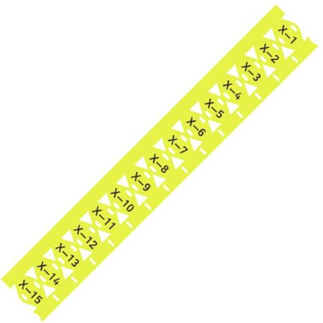 WAGO 211-835/000-002 Sistema per marcatura cavi Superficie stampabile: 25 x 10 mm Giallo Numero di marcatori: 500 500 (1/2)