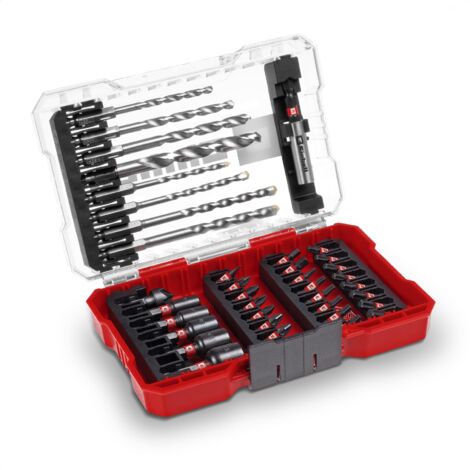 Einhell 108763 39 parti Assortimento punte e inserti Metallo, Pietra, Calcestruzzo, Legno, Muratura 4 mm, 5 mm, 6 mm, 8 (1/5)