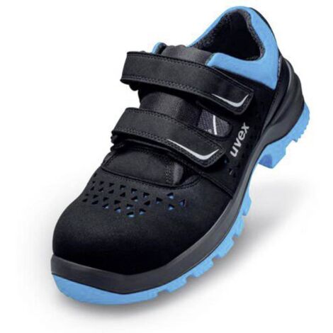 uvex 2 xenova® 9553245 ESD Sandali di sicurezza S1P Taglia delle scarpe (EU): 45 Nero, Blu 1 Paio/a