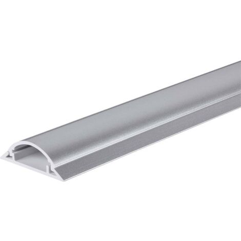 TRU COMPONENTS Ponte passacavi 1572569 PVC Argento Numero canali: 1 1000 mm Contenuto: 1 m (1/2)