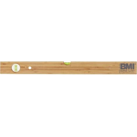 BMI 661060 Livella a bolla in legno 1.0 mm/m (1/2)