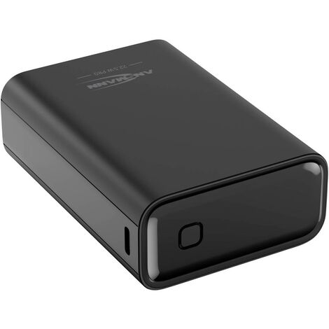 Ansmann 20000 mAh PB222PD sw Power bank 20000 mAh Consegna di potenza 3.0, Ricarica rapida 2.0 LiPo Nero Con regolatore (1/5)