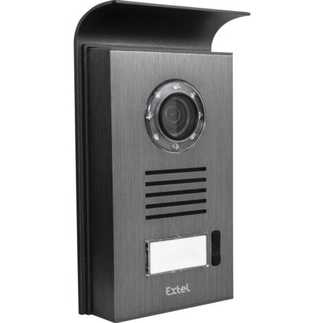 Extel 720308 Kit completo Video citofono IP WLAN, 2 fili Casa Monofamiliare Nero, Bianco