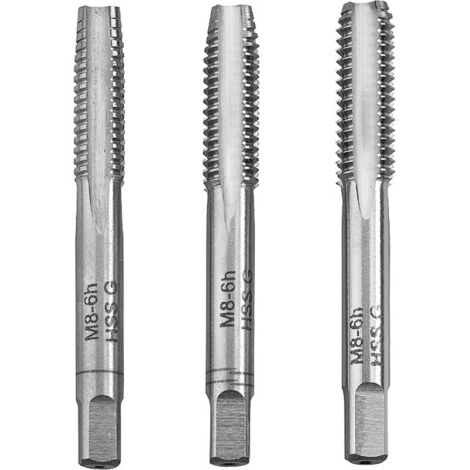 kwb 443306 KIT maschi e filiere 3 parti M6 1 DIN 352 HSS 3 pz. (1/3)