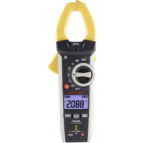 Multimetrix CM 604 Pinza amperometrica digitale Incl. borsa CAT III 600 V Display (Counts): 4000 (1/5)