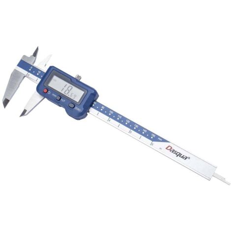 Dasqua 0–150 Mm Zifferblatt-Messschieber – Doppelt Stoßgeschützt, ±0,02 Mm Genauigkeit, Edelstahl, Mit Nullstellung & Feststellschraube