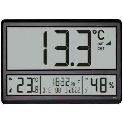 Termometro Casa Da Parete TFA DOSTMANN 60.3528.02 Orologio Da Parete Radiocontrollato Orologio Movimento Sweep