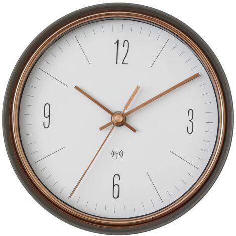 TFA Dostmann Orologio Da Parete Contour – Design In Plastica Rosso/Bianco, Display Grande Con Numeri Ritagliati, Batteria Inclusa - 2