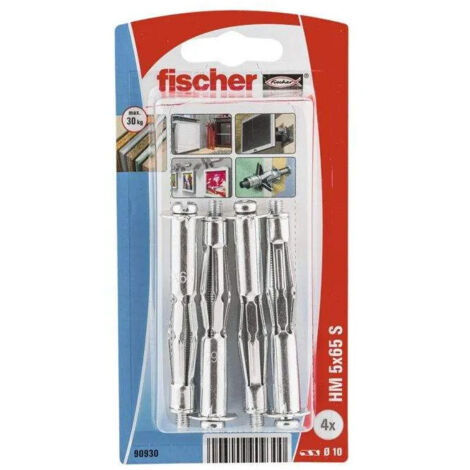 Fischer 090930 HM 5 x 65 S K NV Tasselli per vuoti e cavità 65 mm 10 mm 1 KIT (1/4)