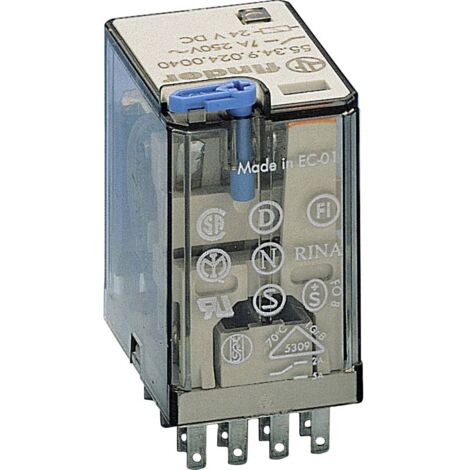 Finder 55.34.9.048.0090 Relè ad innesto 48 V/DC 7 A 4 scambi 1 pz. (1/2)
