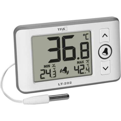 TFA Dostmann Digitales Profi-Thermometer mit Kabelfühler LT 202 ...
