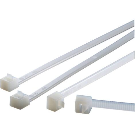 HellermannTyton 115-02000 RELK2M-PA66-BK Fascetta per cavi Nero 100 pz. (1/2)