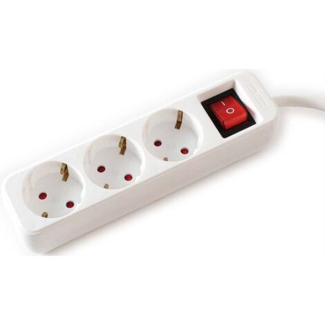Value 19.99.1076 Multipresa con interruttore Bianco Schuko 1 pz. (1/4)