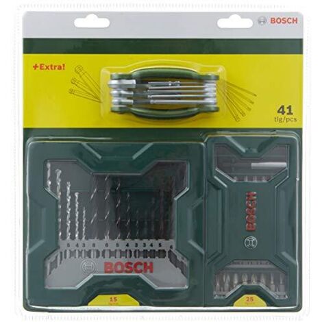 Bosch Accessories 2607017333 41 parti Assortimento punte e inserti Metallo, Muratura, Pietra, Calcestruzzo, Legno, Meta (1/4)
