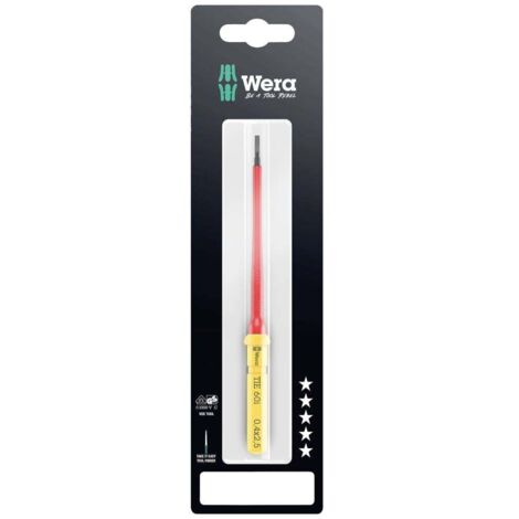 Wera Kraftform Kompakt VDE 60 i 0,4x2,5x157 mm TIE SB Elettricisti Taglio Lama intercambiabile per giraviti 2.5 mm (1/5)