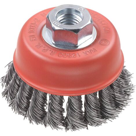 Spazzola Sverniciatura Professionale Spazzola Per Trapano A Filo Ondulato 90mm - In Acciaio Inox, Per Pulizia E Sverniciatura, Max 6500 RPM Spazzola Inox Per Trapano - Foto 3