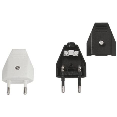 Bachmann 900.011 Spina Euro Plastica 250 V Bianco IP20 (1/2)