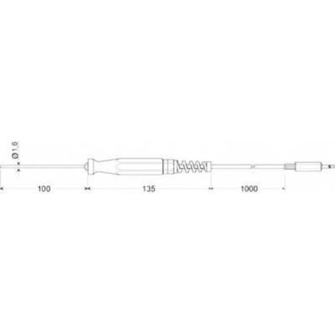 Greisinger GTF 175/1.6 Sonda ad immersione -70 fino a 200 °C Sensore tipo Pt1000 (1/2)