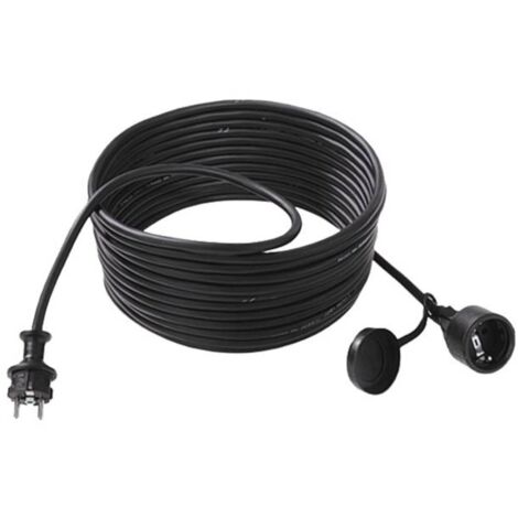 Bachmann 343.170 Alimentazione Prolunga 16 A Nero 5.00 m H05VV-F 3G 1,5 mm² (1/4)